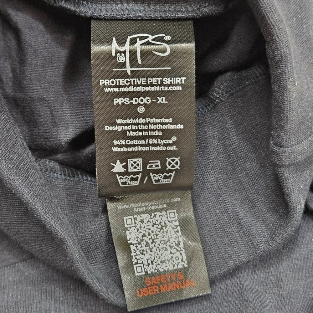 MPS Medical Pet Shirt Dog XL Dark Blue Protective Recovery Suit Cone Alternative